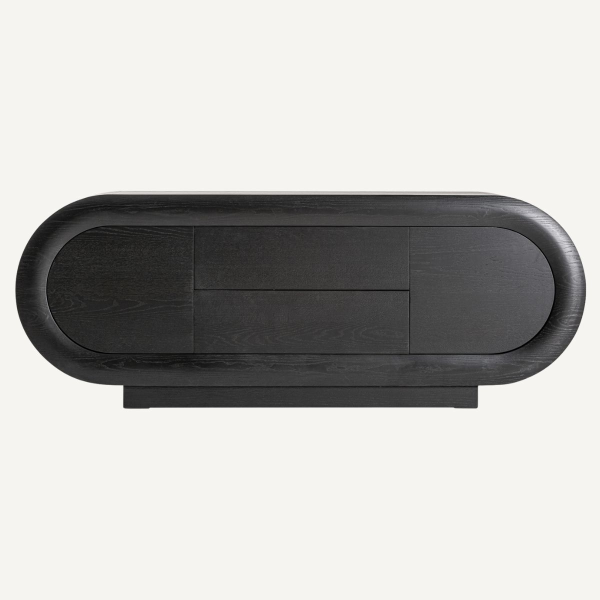 buffet design haut de gamme en chêne teinté noir