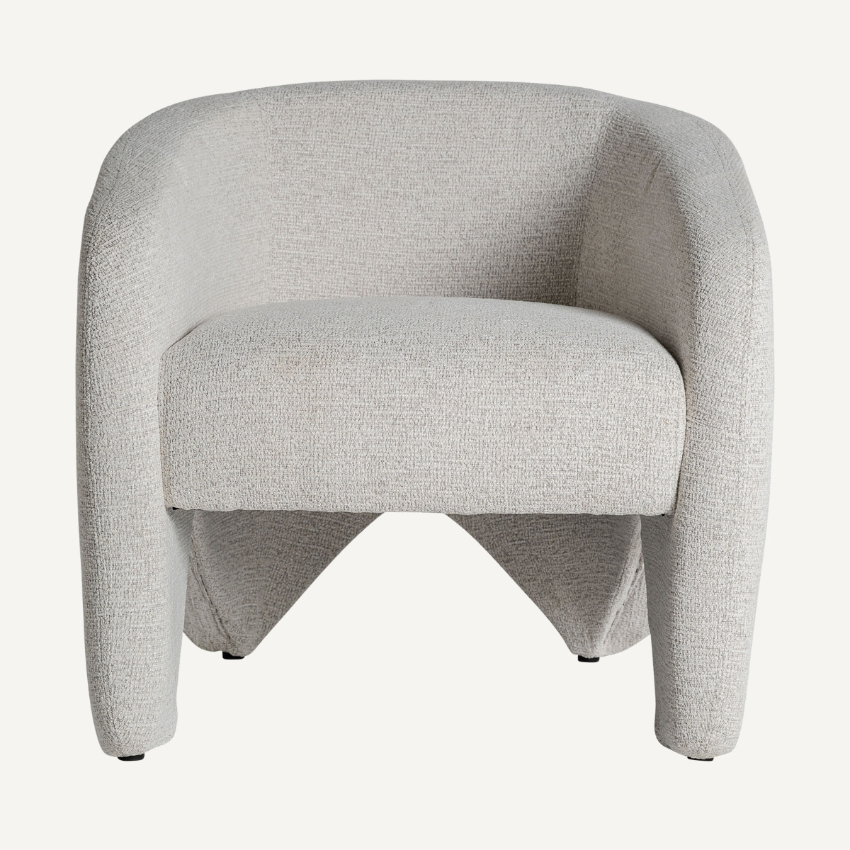 fauteuil design en tissu chenille