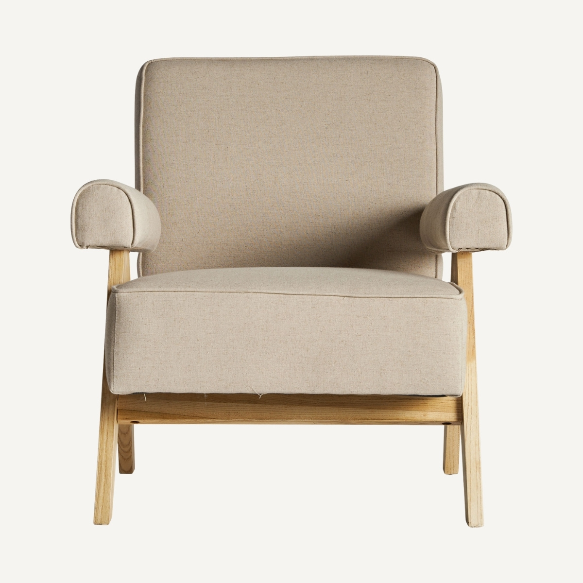 fauteuil scandinave vue de face