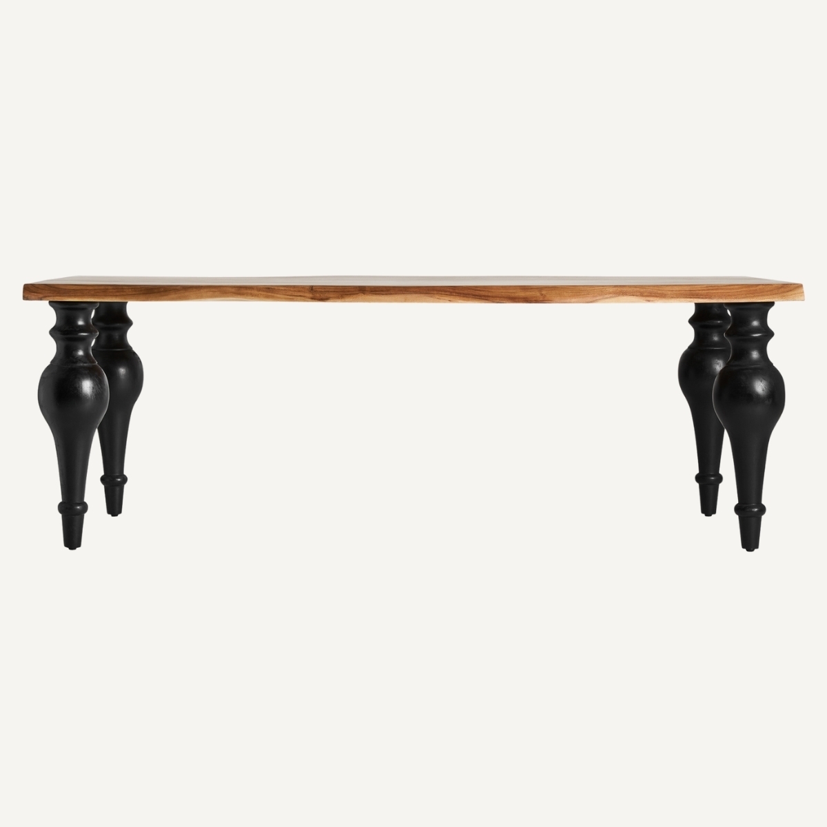 table de repas moderne baroque en bois massif