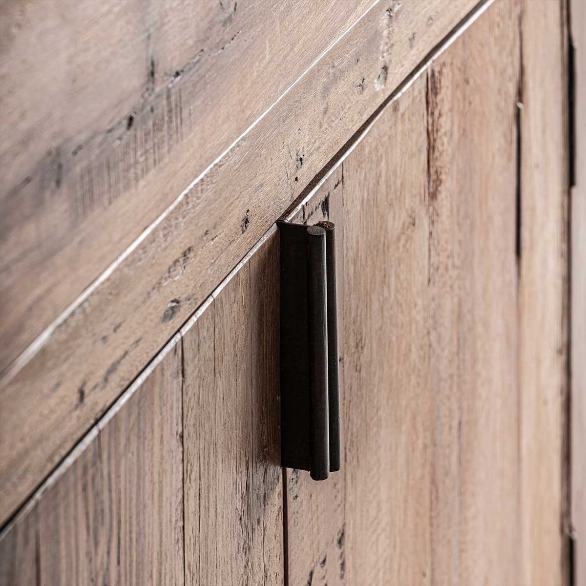 Buffet 224 cm en bois massif recyclé DUSTIN – Image 5