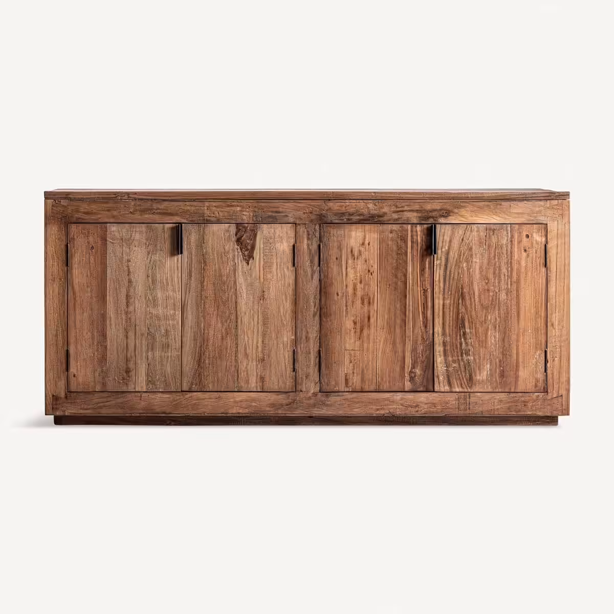 Buffet 4 portes 180 cm en bois recyclé massif