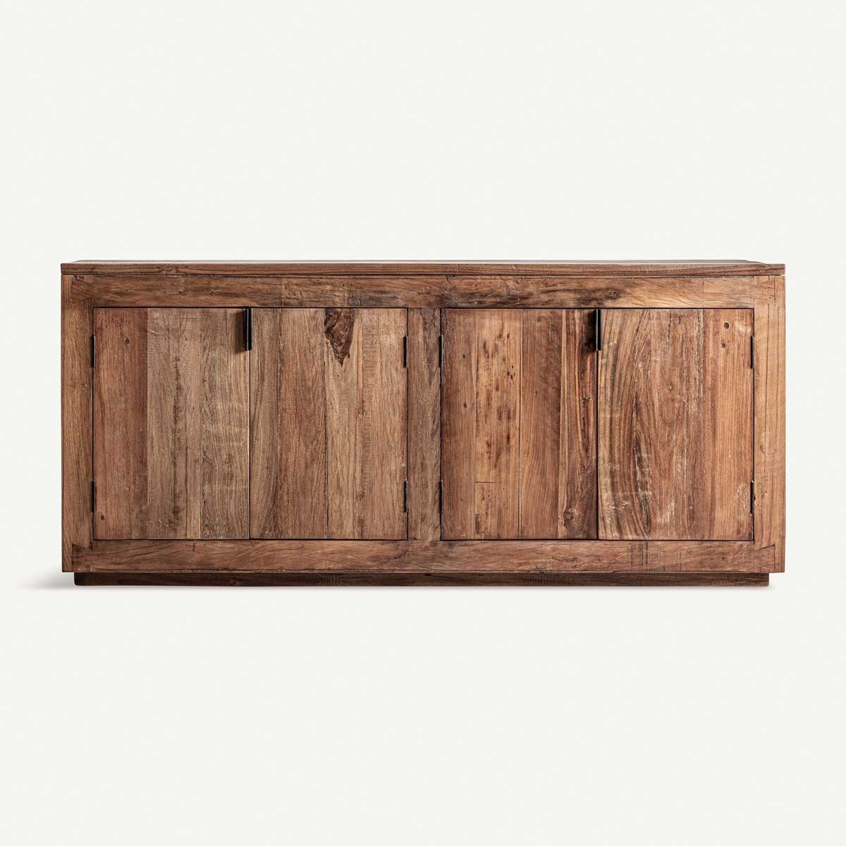 Buffet 4 portes 180 cm en bois recyclé massif