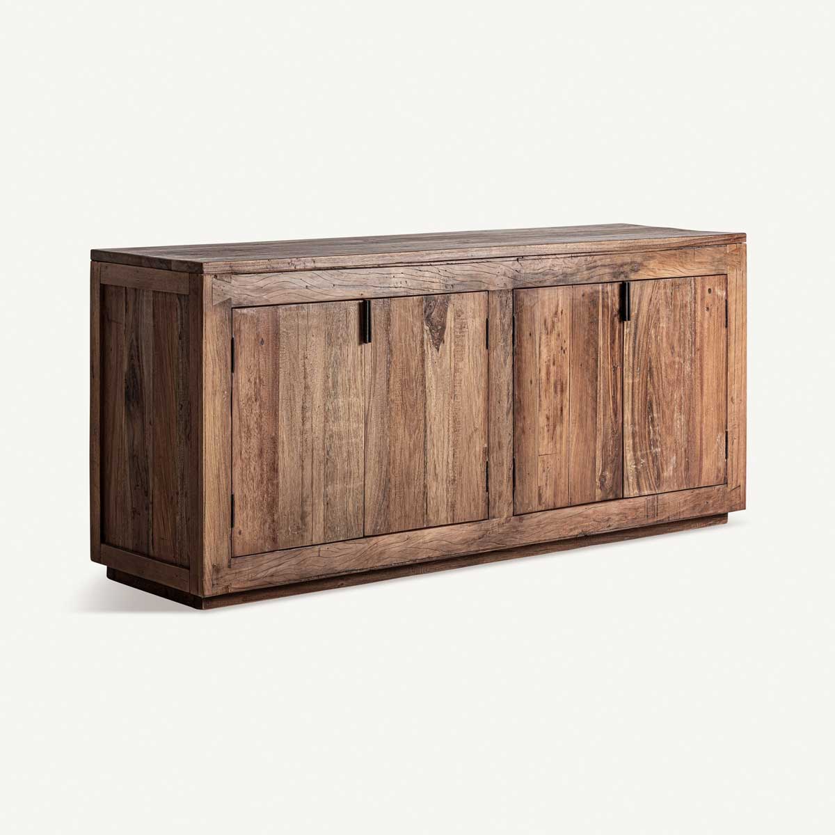 Buffet 4 portes 180 cm en bois recyclé massif