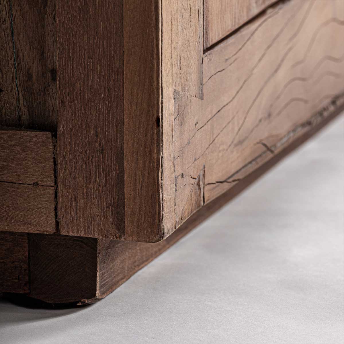 Buffet 180 cm en bois massif recyclé DUSTIN – Image 7