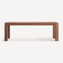 Table de salle à manger rectangulaire en bois recyclé marron 220 cm