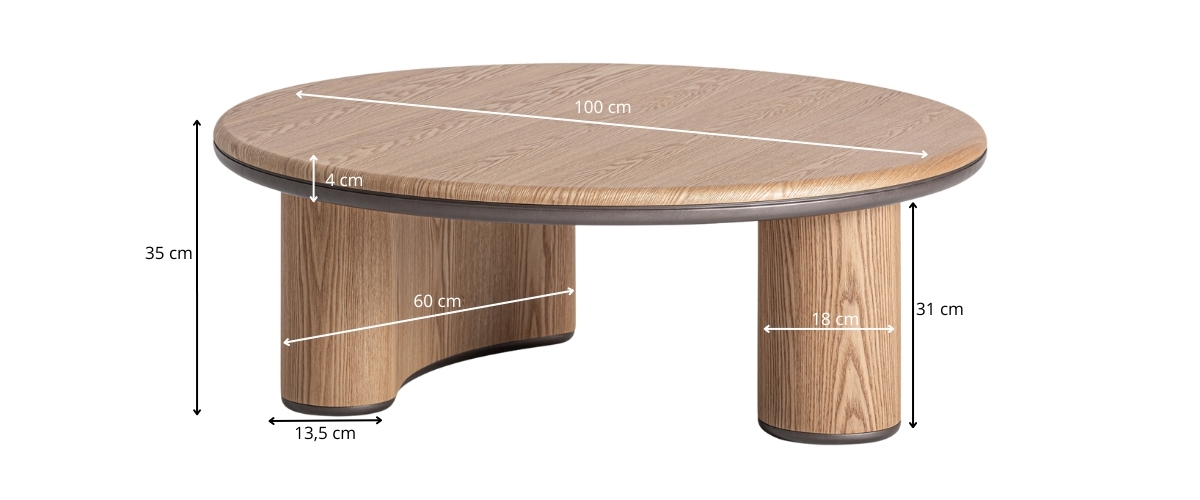 dimensions table basse design
