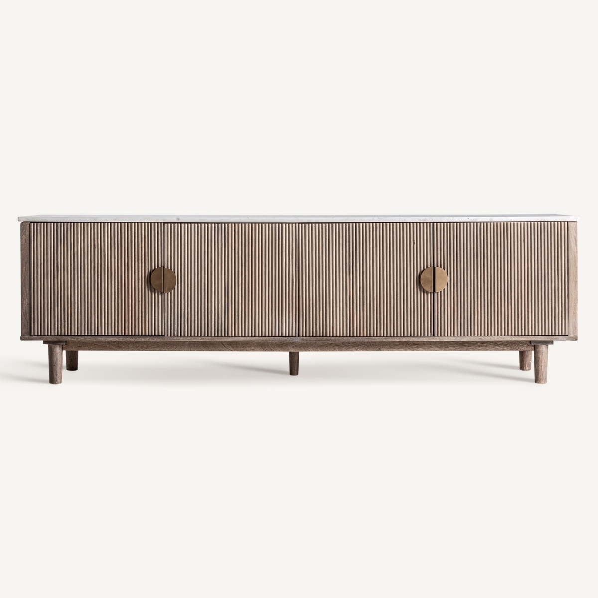 banc tv 200 cm manguier et marbre