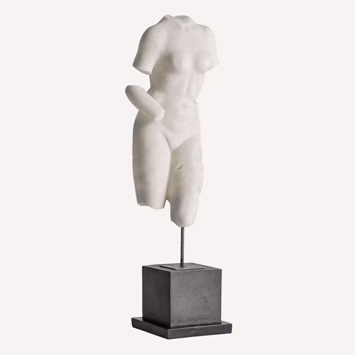 statuette corps femme en résine blanc