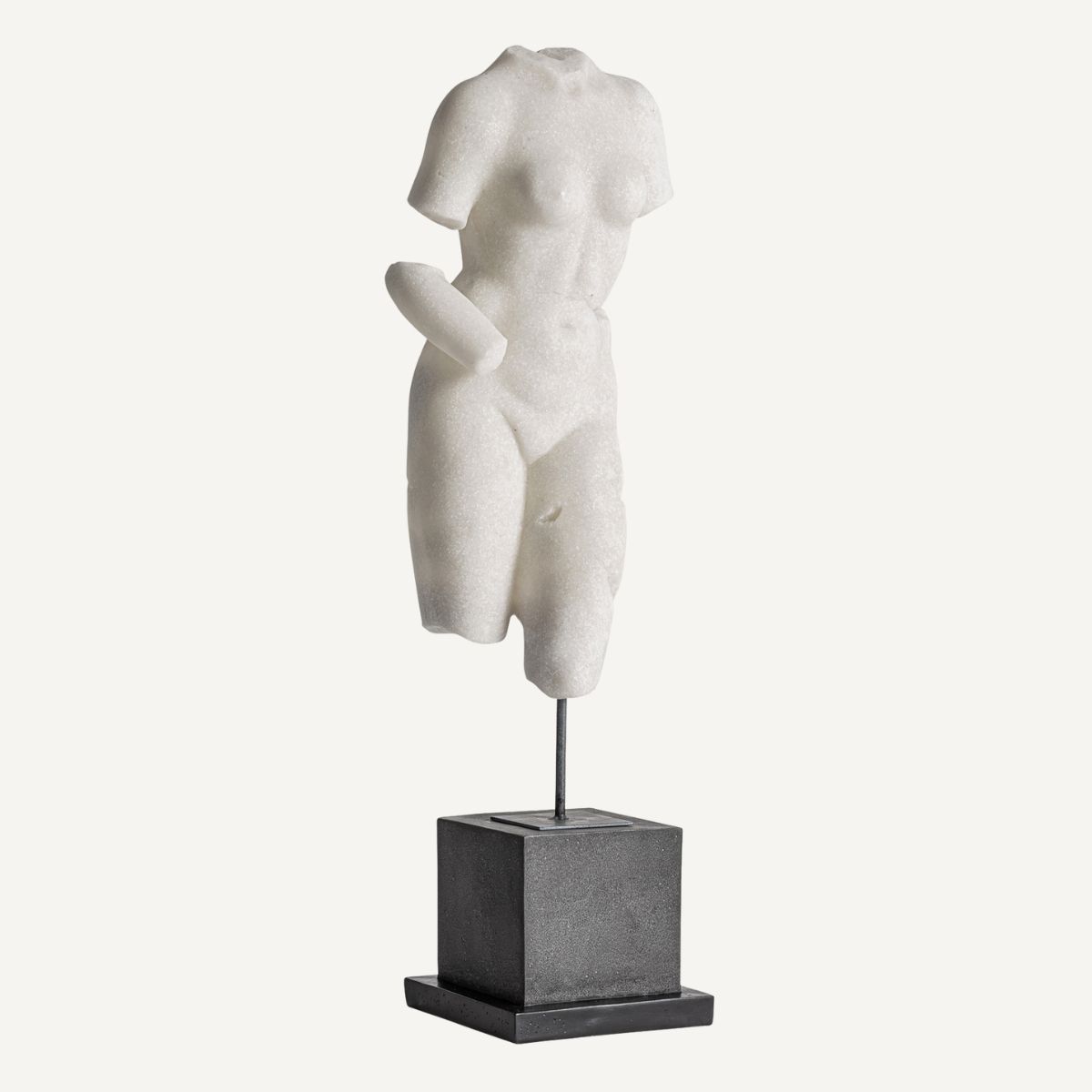 statuette corps femme en résine blanc