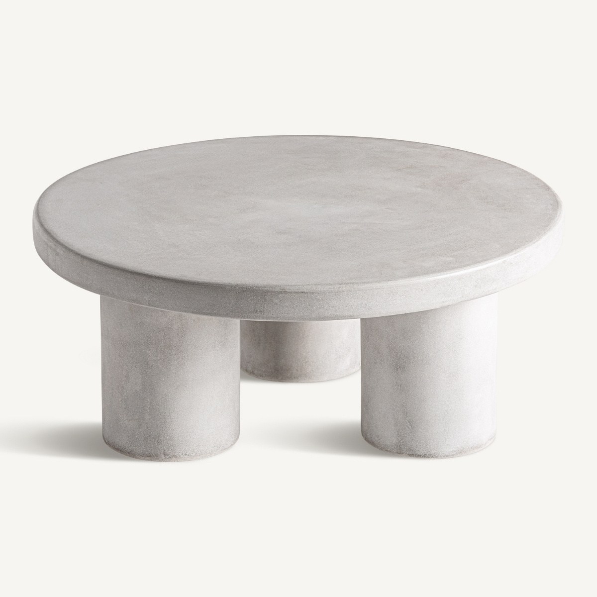 table de salon ronde en grès