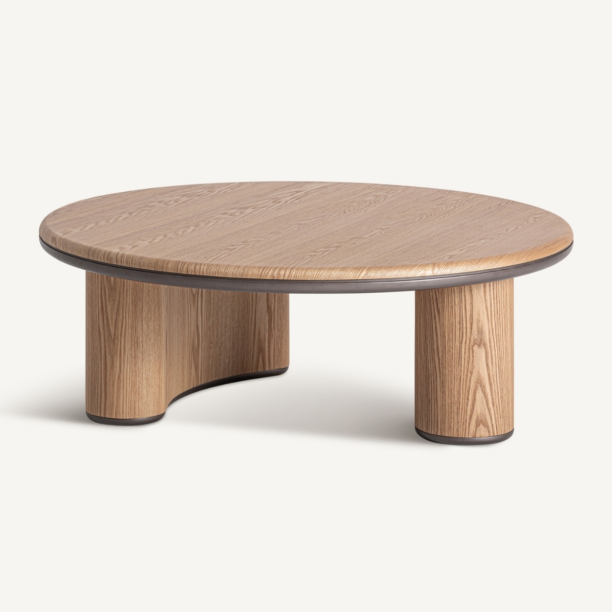 table basse 100 cm placage de bois clair