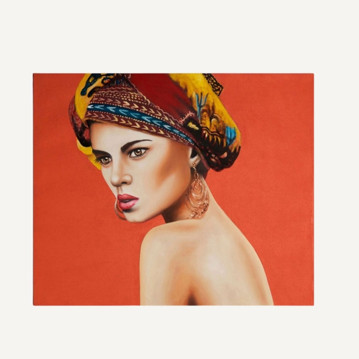 grande toile murale 120 cm colorée