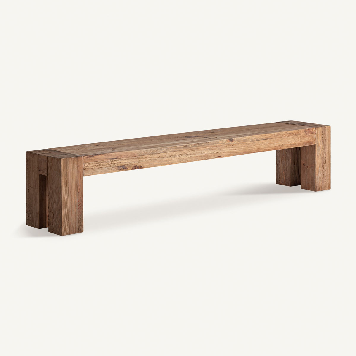 Banc bois massif 2 places