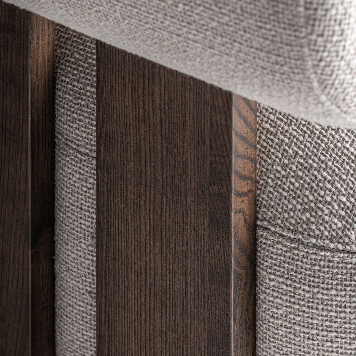 Fauteuil design tissu texturé blanc cassé NOLWENN – Image 8