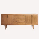Buffet scandinave en bois massif de mindi 181 cm