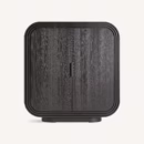 Buffet en bois de chêne noir 2 portes haute qualité