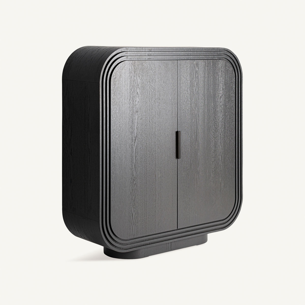 Buffet en bois de chêne noir 2 portes haute qualité