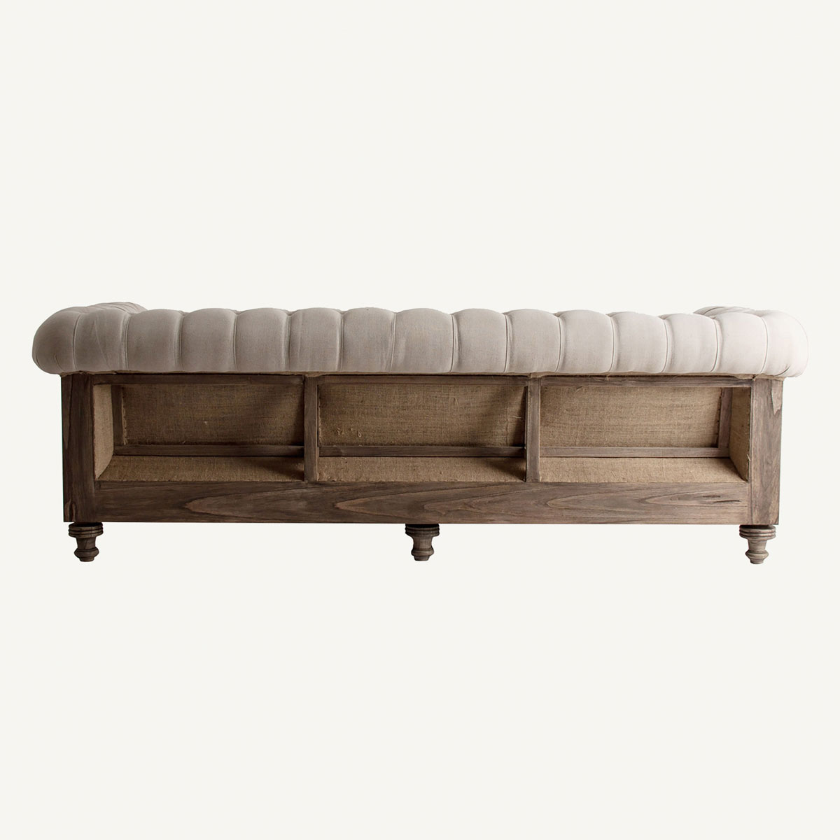 Canapé chesterfield beige