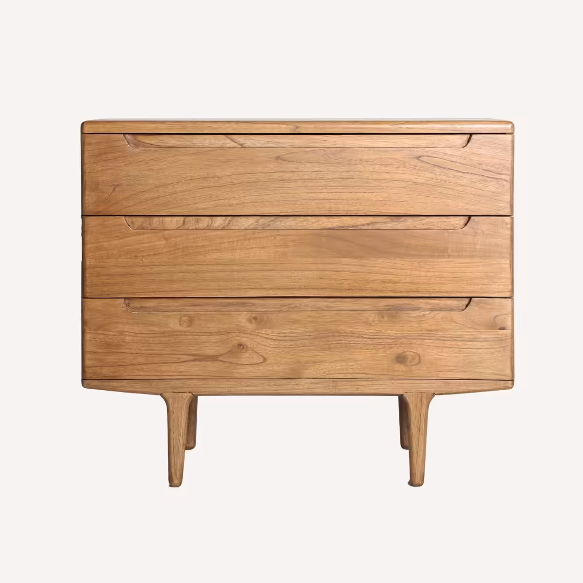 Commode 100 cm 3 tiroirs bois massif scandinave