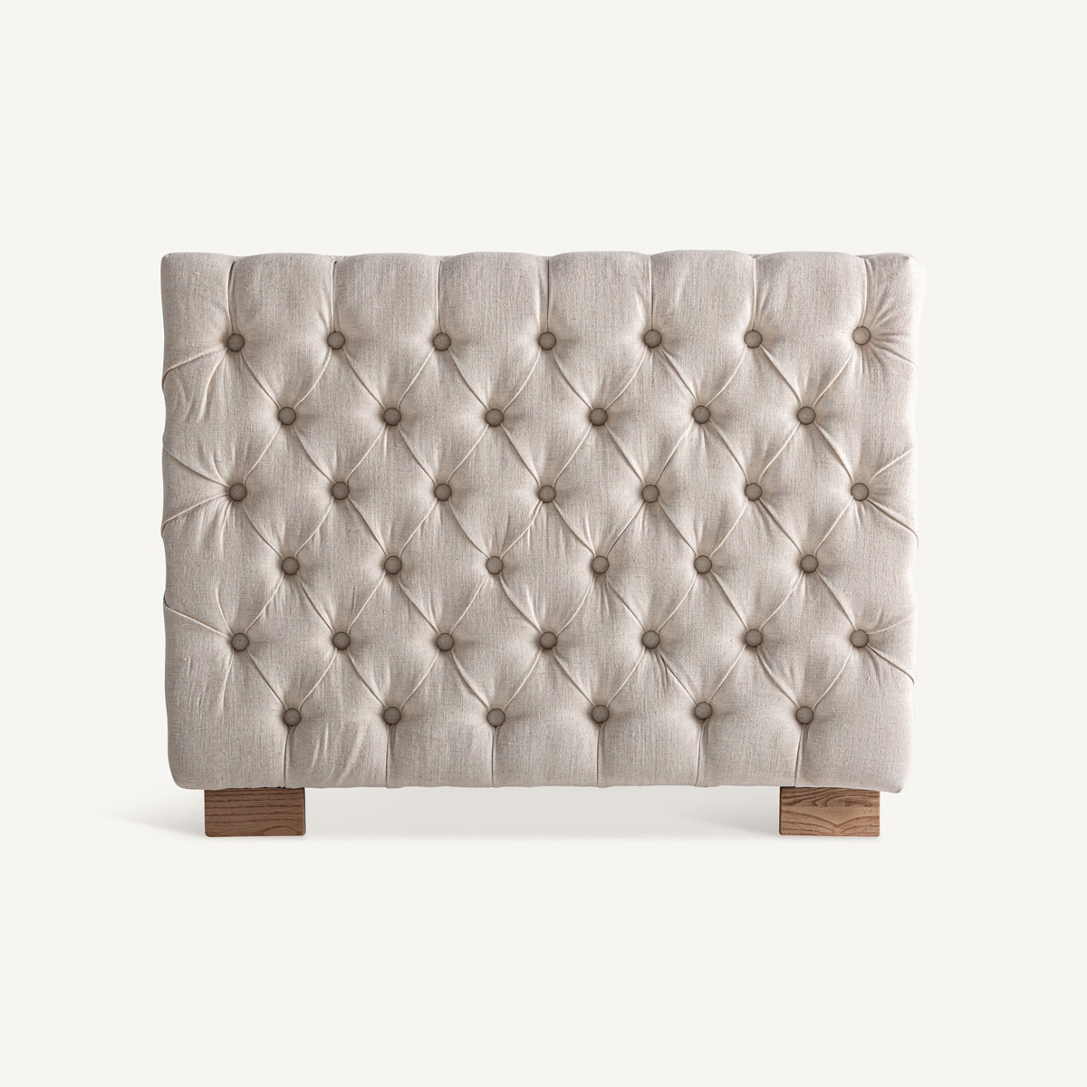 Canapé capitonné beige 4 places haut de gamme