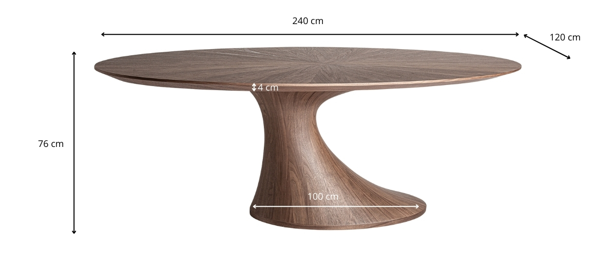 Dimensions de la table à manger design