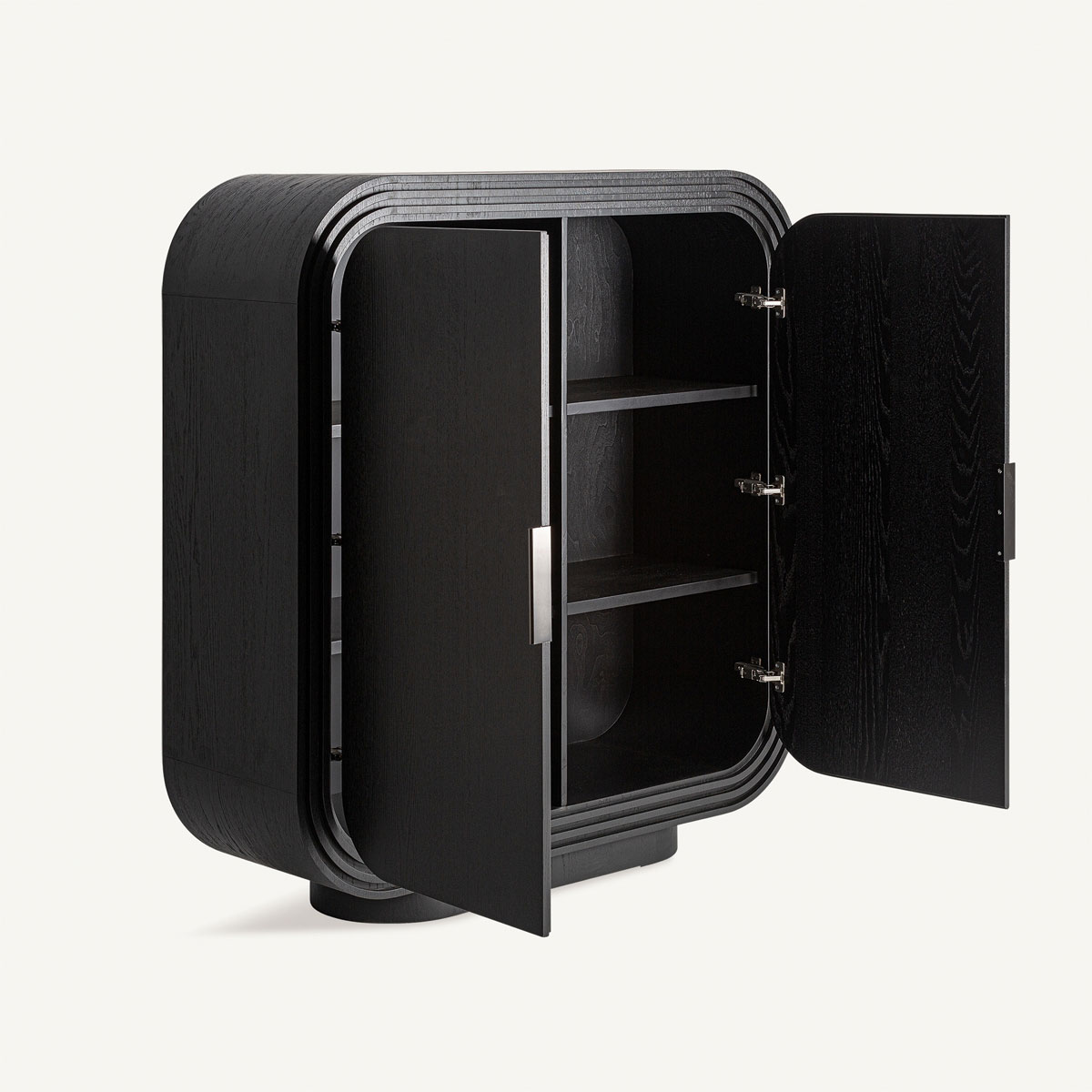 Buffet en bois de chĂȘne noir 2 portes haute qualitĂ©