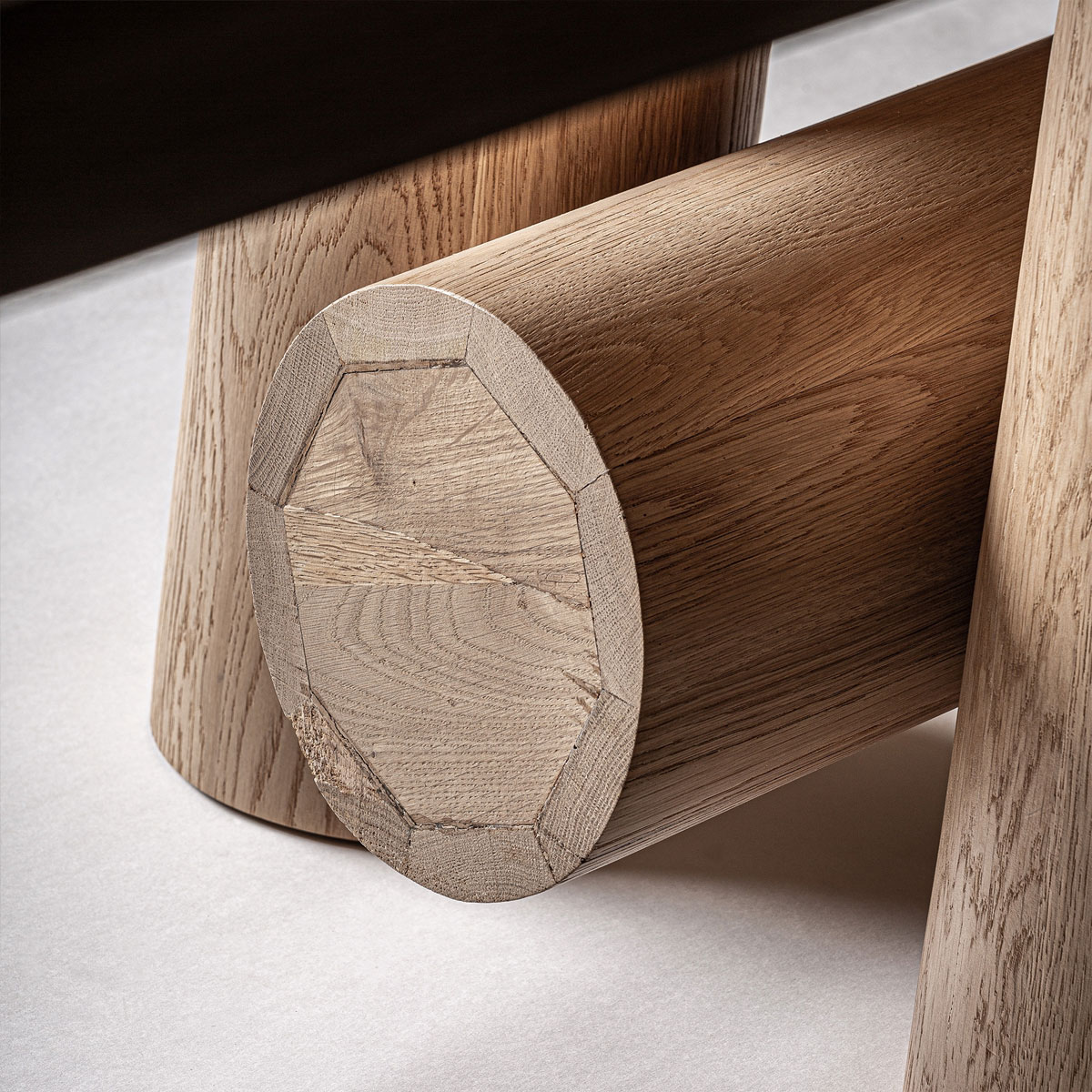 Grande table à manger 600 cm bois de chêne GARRY – Image 7