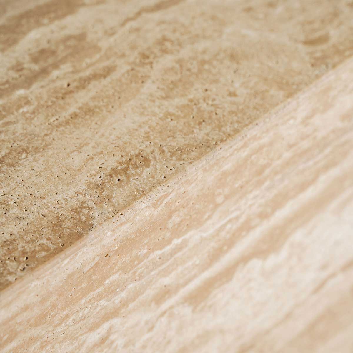 Table basse organique travertin naturel 100 cm STEVEN – Image 7