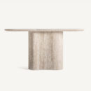 table console haut de gamme 100% travertin beige
