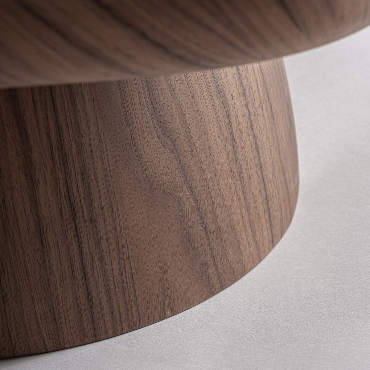 Table basse organique placage noyer 100 cm ANGE – Image 4