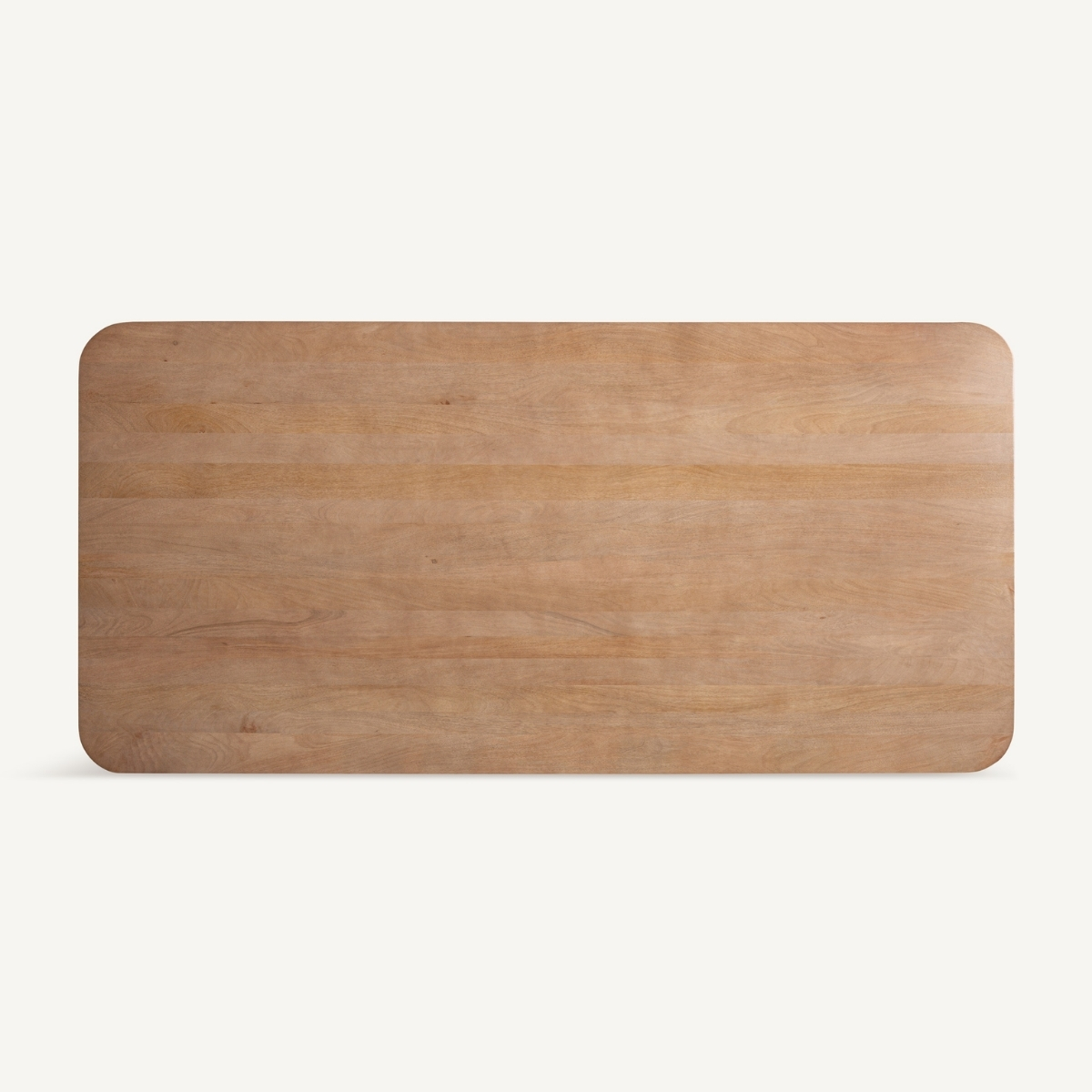 plateau massif en manguier 250 cm avec coins arrondis