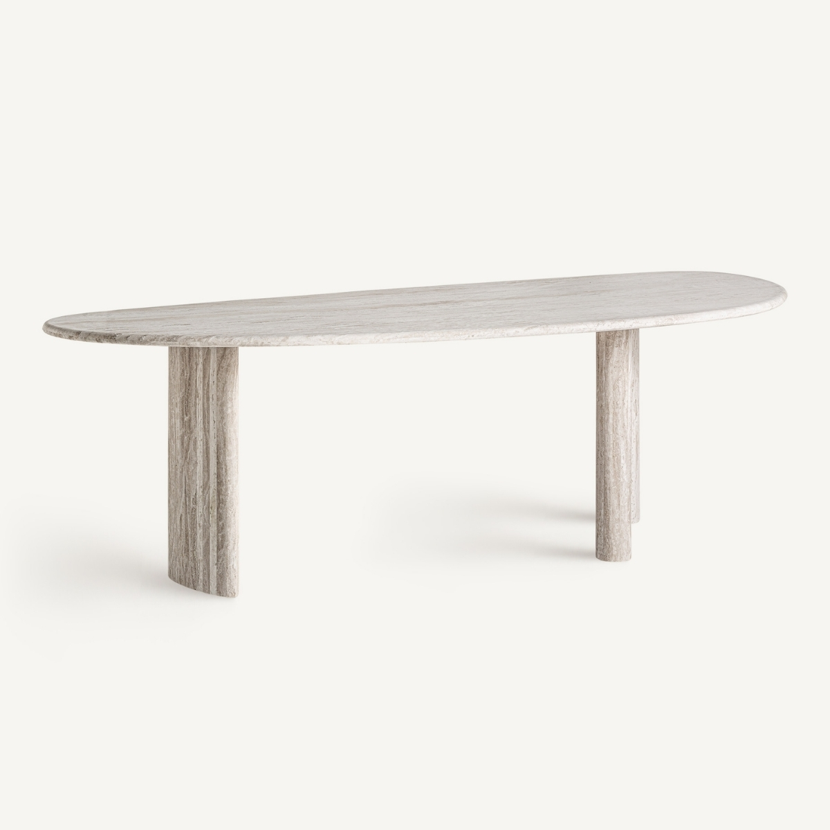 table de repas en travertin