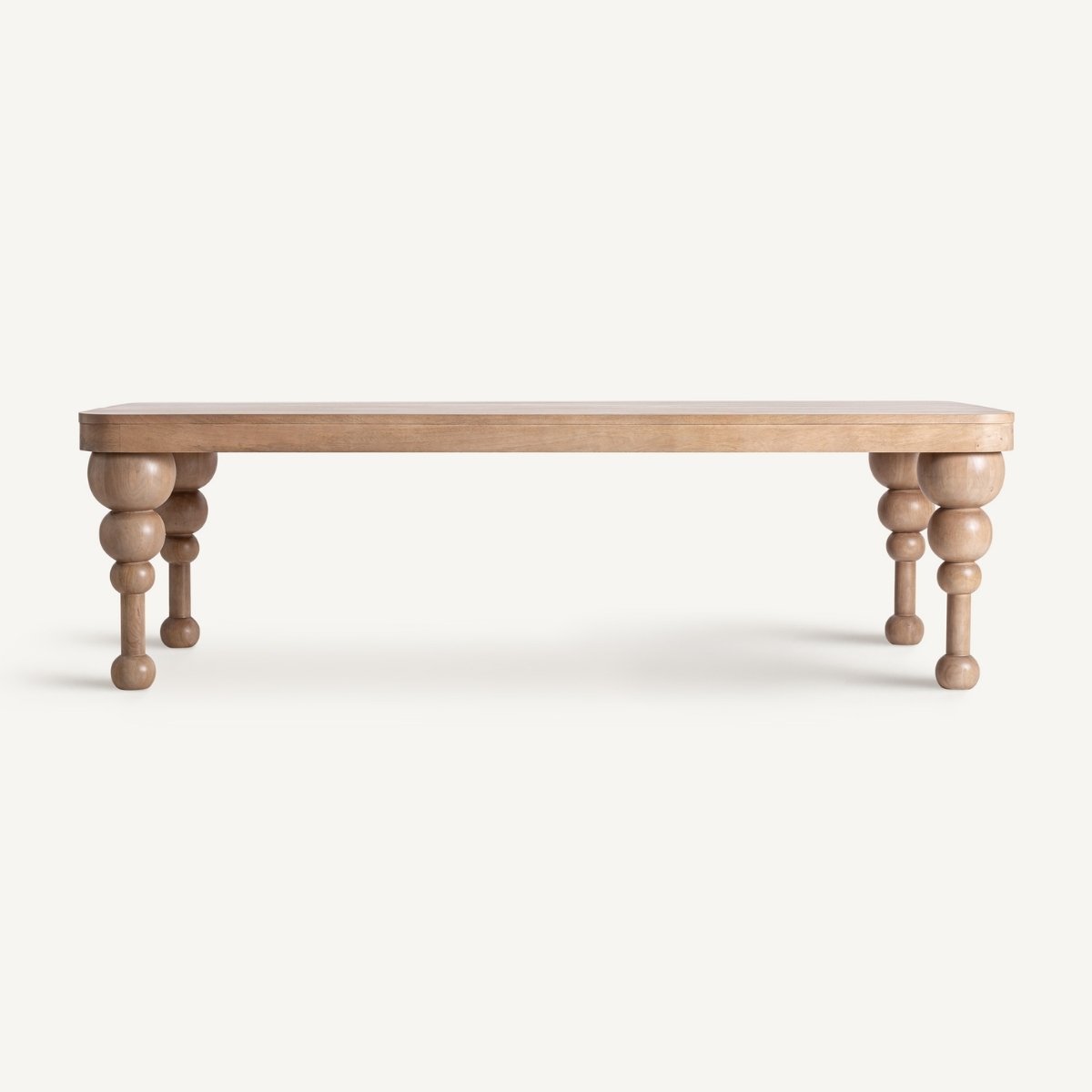 longue table de repas premium en bois de manguier 250 cm
