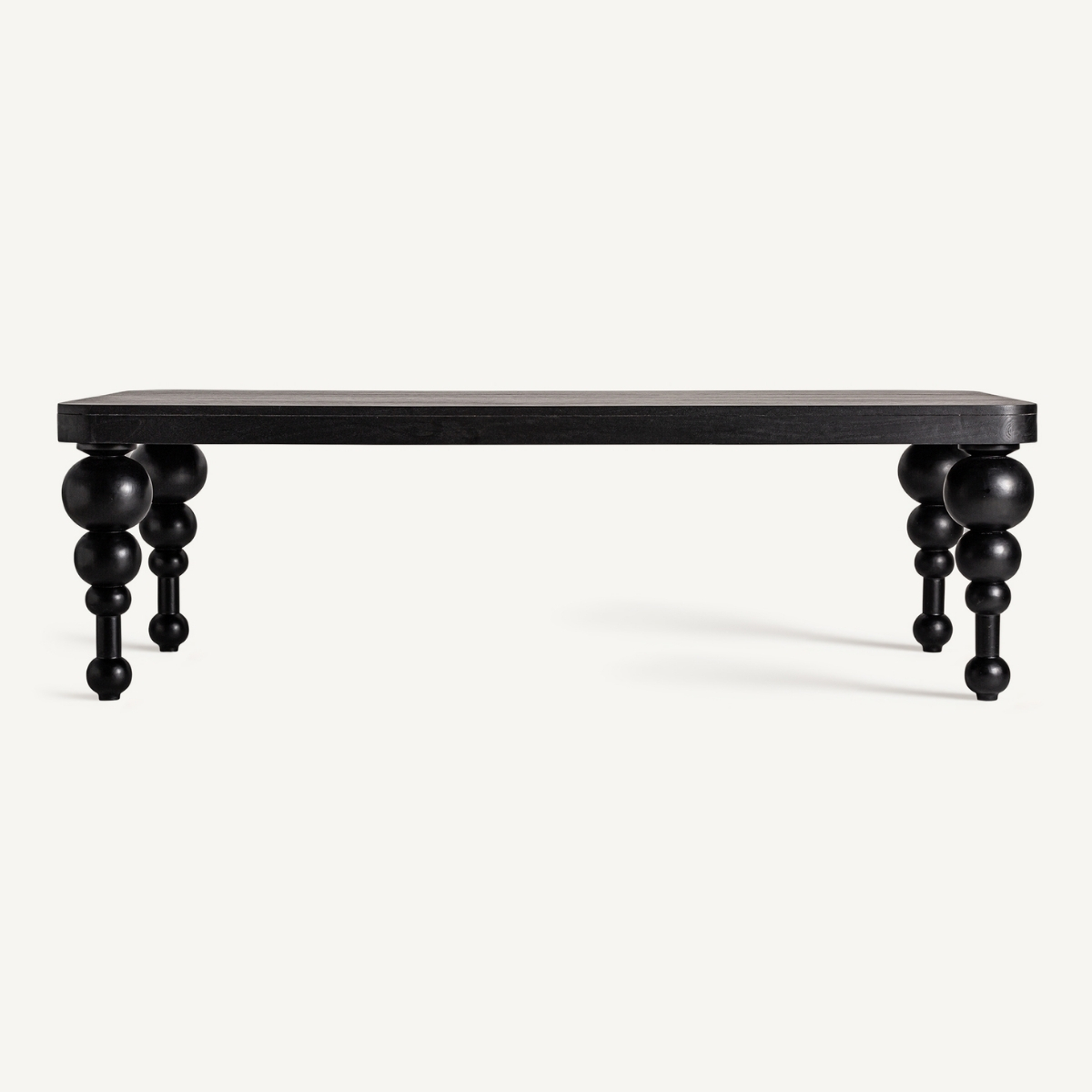 table à manger moderne en bois de manguier noir