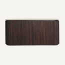 Buffet bois et travertin beige 180 cm