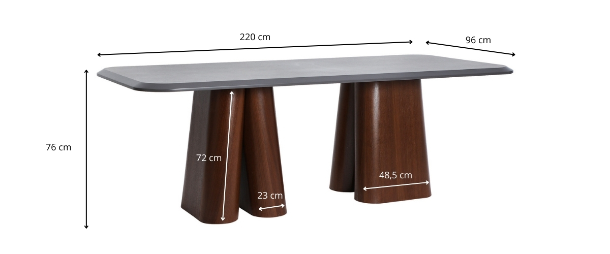 Dimensions de la table de repas