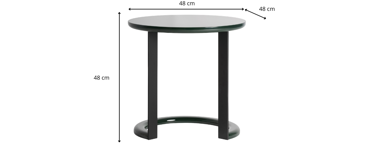 Dimensions de la table basse laquée