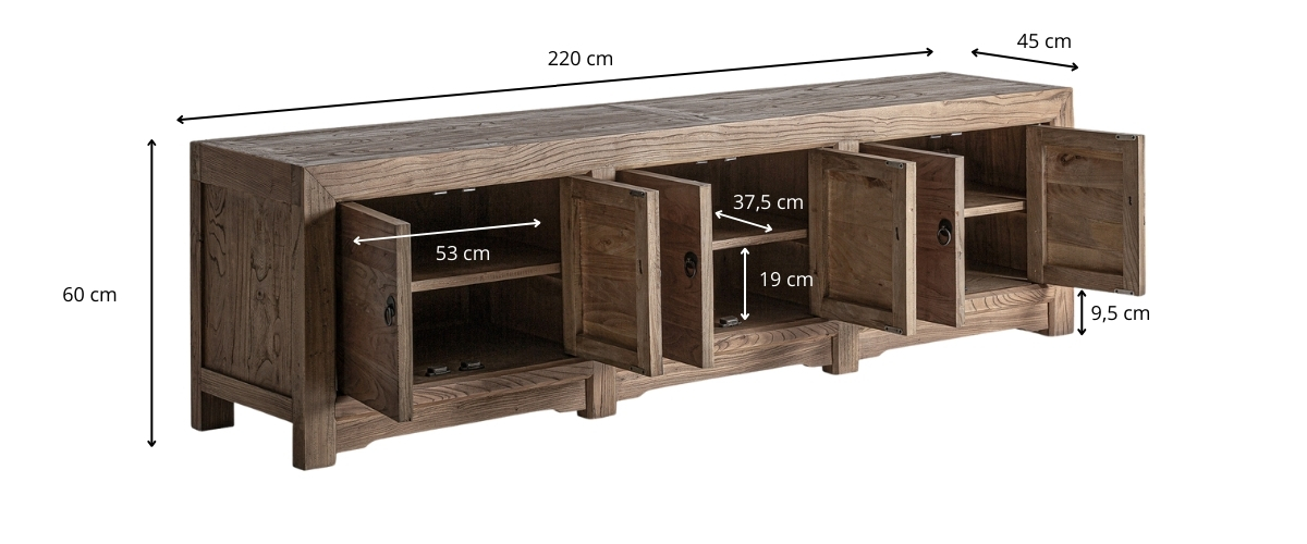 Dimensions du meuble tv