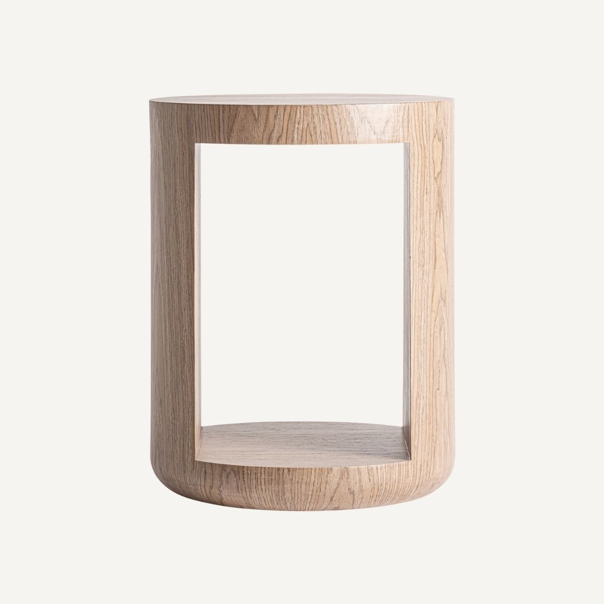 Guéridon rond en bois clair de 40 cm