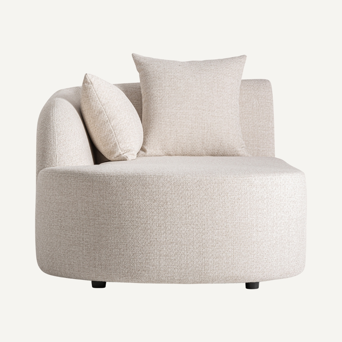 Méridienne de jardin beige de 180 cm