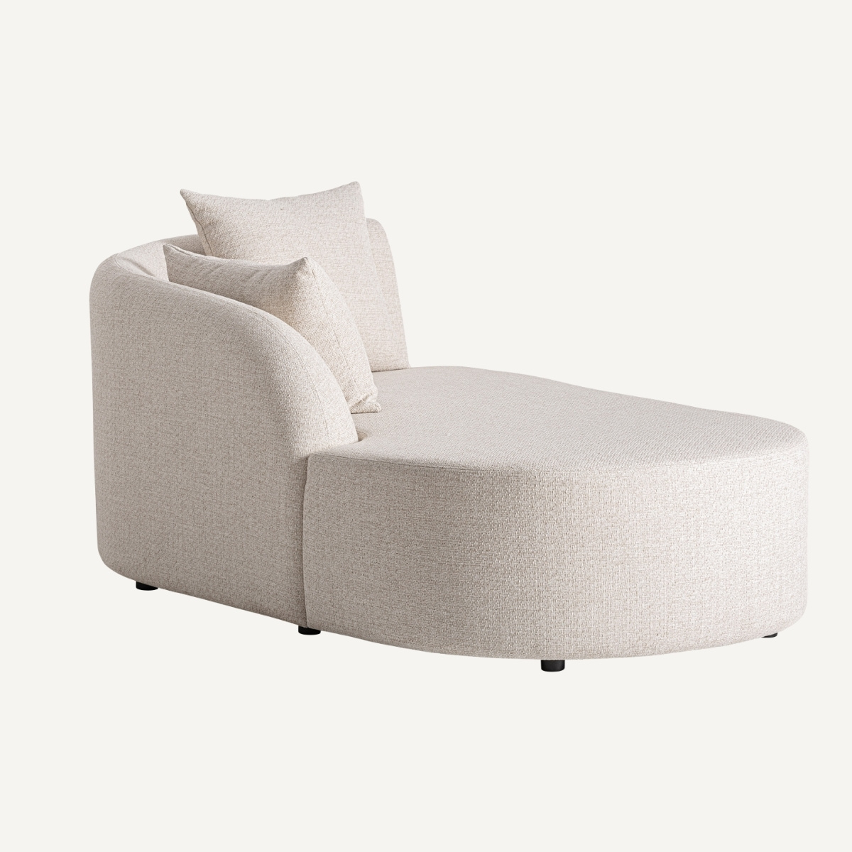 Méridienne de jardin beige de 180 cm