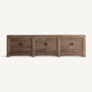 Meuble TV bois de pin recyclé 6 portes