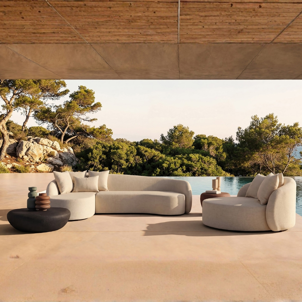 Ambiance salon de jardin premium