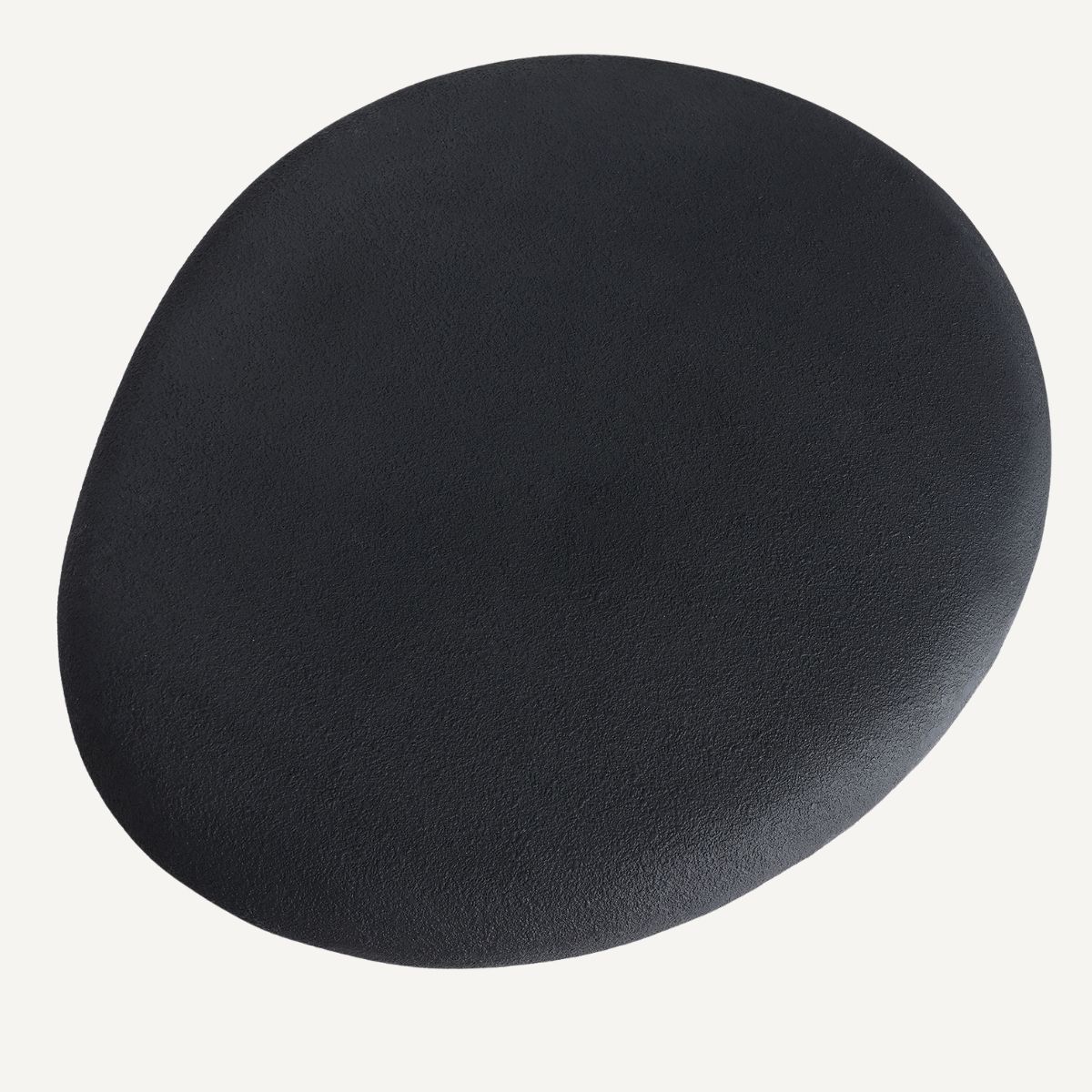 Table basse de jardin galet en béton noir