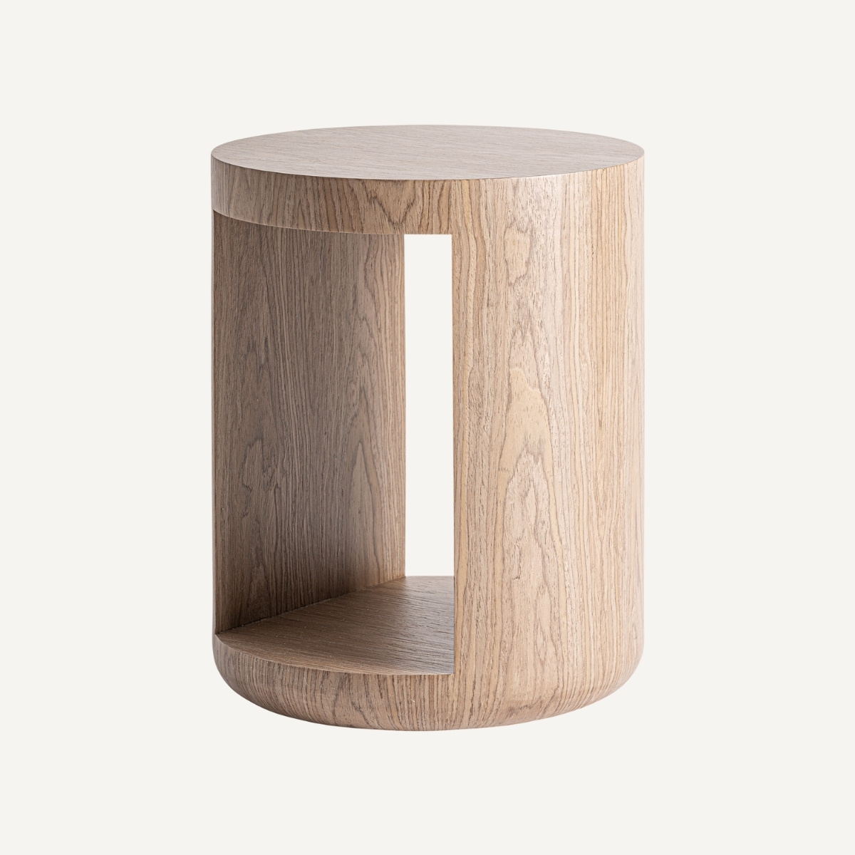 Guéridon rond en bois clair de 40 cm