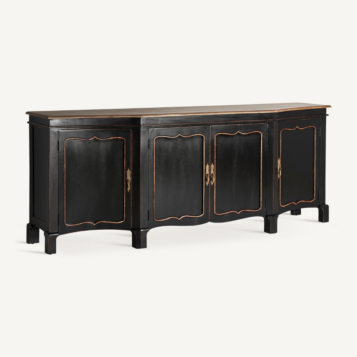 buffet 220 cm style champêtre colonial