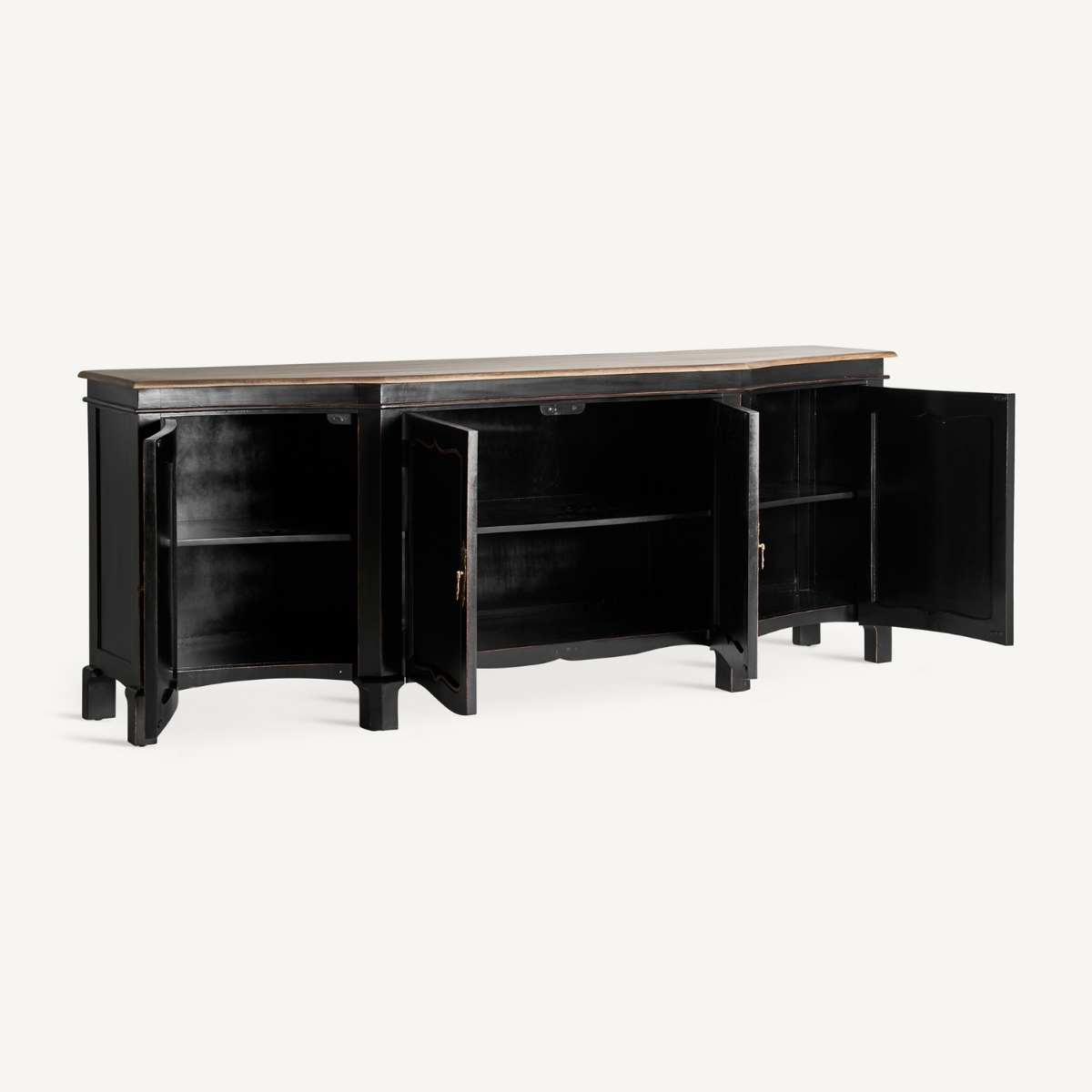 buffet 220 cm style champêtre colonial