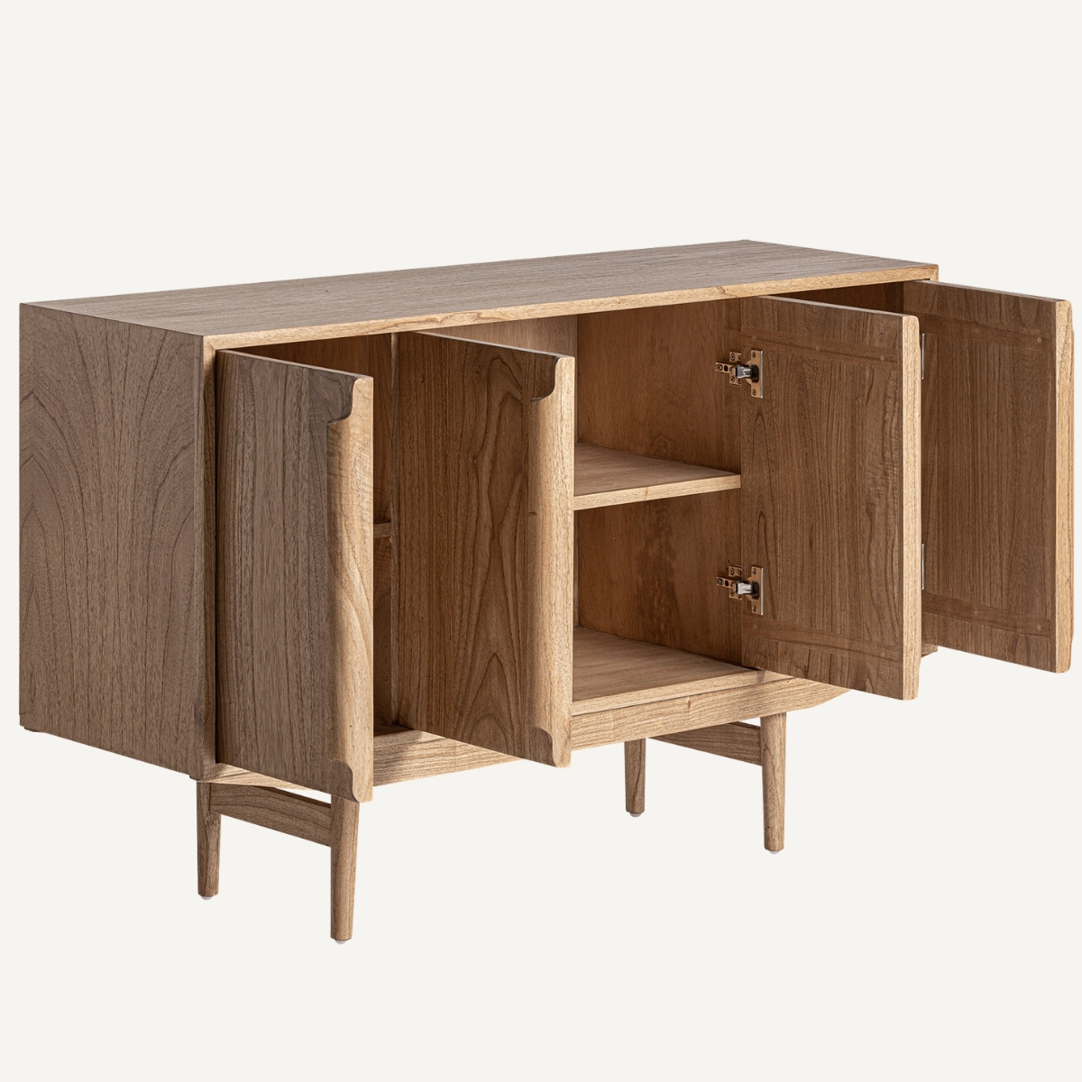 Buffet bois de mindi massif 4 portes