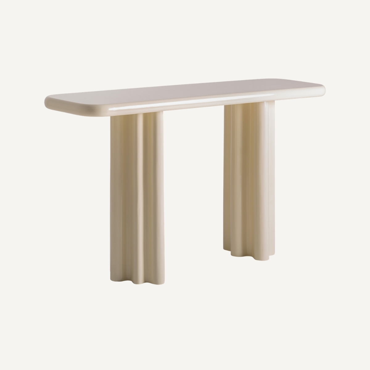 Console laquée blanche